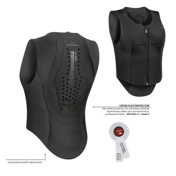 KOMPERDELL Kamizelka ochronna jeździecka Ballistic FlexFit Slim black-silver rozm.XS