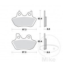TRW klocki hamulcowe tył HARLEY-DAVIDSON Road King 1450 ( 04-06)