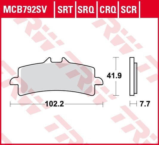 TRW klocki hamulcowe przód Suzuki GSX-R - RA  1000  (17-)