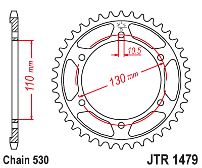 DID JT zestaw napędowy Yamaha YZF R1 (09-14)