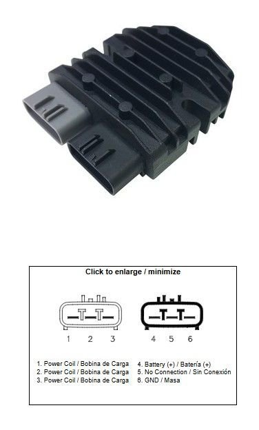 DZE REGULATOR NAPIĘCIA BENELLI BN 300/600 14-20; TRK 302S; TRK 502X; LEONCINO 500; CF MOTO; VOGE 500R 20-; DS 500; DS 650; DS 80