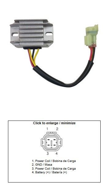 DZE REGULATOR NAPIĘCIA SUZUKI RMZ 250 10-17; RMZ 450 08-17 (32800-28H00) (12A)