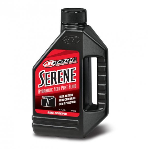 MAXIMA RACING OILS OLEJ DO HYDRAULICZNYCH REGULOWANYCH SZTYC ROWEROWYCH MTB SERENE FLUID 473 ML (12) (AKC)