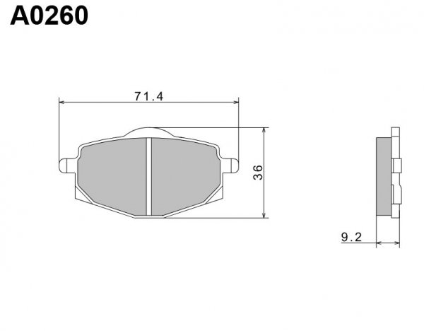 NISSIN KLOCKI HAMULCOWE KH101 PREMIUM SEMI-METALLIC (SPIEK METALICZNY) (ECE R90) (MADE IN JAPAN) (2P-229NS)