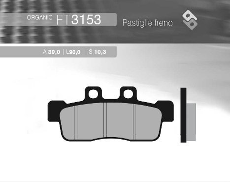 BRENTA KLOCKI HAMULCOWE KH632 YAMAHA NXC 125 CYGNUS 07-10 PRZÓD (FT 3153)
