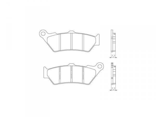 BRENTA KLOCKI HAMULCOWE KH209 SPIEK METALICZNY (ZŁOTE) (FT 4090)
