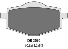 DELTA BRAKING KLOCKI HAMULCOWE KH101 TYŁ - ZASTĘPUJĄ DB2090MX-D ORAZ DB2090QD-D