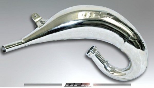 DEP PIPES PROMOCJA DYFUZOR/KOMORA/TUBA REZONANSOWA NIKLOWANA (FRONT EXHAUST PIPE NICKEL): KAWASAKI KX125 04-19