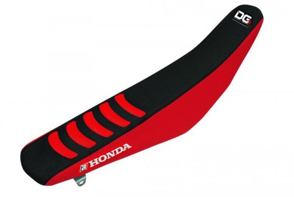 BLACKBIRD POKROWIEC / POSZYCIE NA SIEDZENIE HONDA CRF 250R 22-23, CRF 450R 21-23 DOUBLE GRIP 3 KOLOR CZERWONY/CZARNY