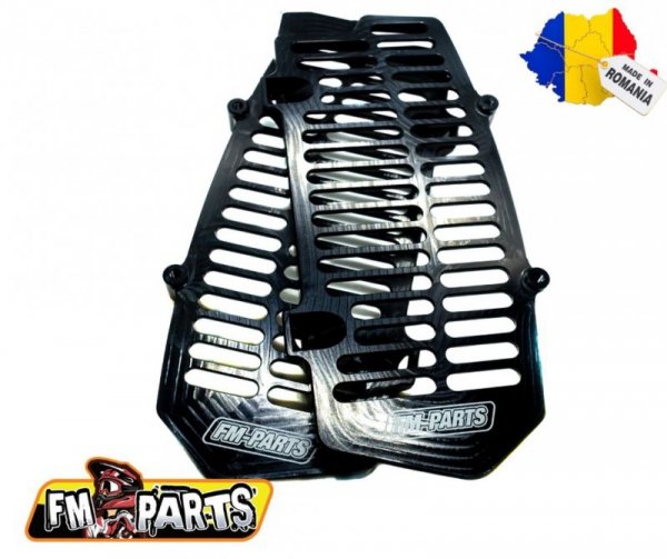 FM-PARTS OSŁONY CHŁODNICY (KRATKI) ALUMINIUM KTM / HUSQVARNA / GAS GAS 20-23 KOLOR CZARNY