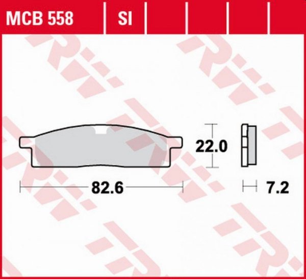 TRW ZF KLOCKI HAMULCOWE KH119 SINTER OFFROAD YAMAHA DT 50 98-, YZ 65 18-, YZ 80 86-01, YZ 85 02-, PRZÓD