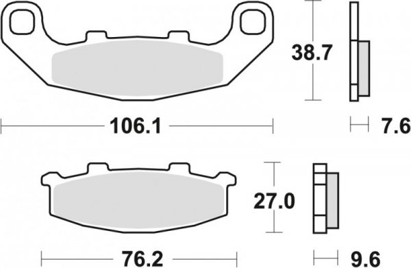 TRW ZF KLOCKI HAMULCOWE KH141 SINTER STREET KAWASAKI GPZ 500 94-04, ZR 550 91-95, SUZUKI RGV 250 91-92, GSX 1100G 94-95, PRZÓD/T