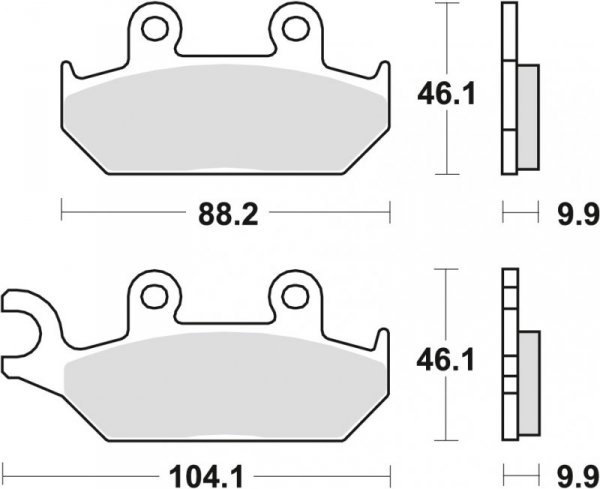 TRW ZF KLOCKI HAMULCOWE KH172 ORGANIC YAMAHA XT 600 90-03, XTZ 660 91-99, PRZÓD (PROMOCJA)