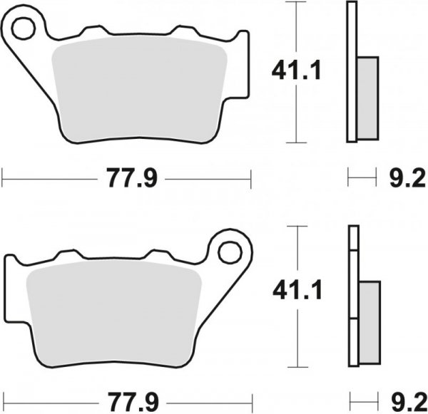 TRW ZF KLOCKI HAMULCOWE KH208 SINTER OFFROAD APRILIA PEGASO 650 01-10, ETV1200 CAPONORD 13-17, HONDA NX 650 DOMINATOR 95-01, YAM