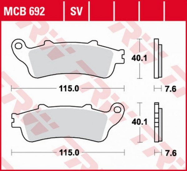 TRW ZF KLOCKI HAMULCOWE KH142 SINTER STREET HONDA ST 1100 PAN EUROPEAN 96-02, NTV/NX 650 88-97, SUZUKI AN 650 BURGMAN 04-19 PRZÓ