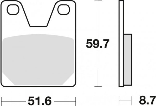 TRW ZF KLOCKI HAMULCOWE KH267 ORGANIC YAMAHA YZF 750 99-01 R1 98-99, TYŁ (PROMOCJA)