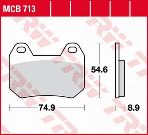 TRW ZF KLOCKI HAMULCOWE KH304 ORGANIC BMW K 1200LT 98-09, R 1200CL 03-05 TYŁ