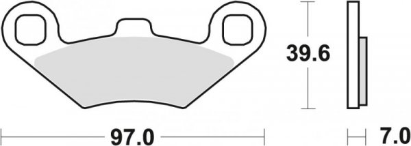 TRW ZF KLOCKI HAMULCOWE KH159 SINTER OFFROAD POLARIS SPORTSMAN 400 98-, SCRAMBLER 500 01-10, SPORTSMAN 700 / 800 07-09, PRZÓD/TY