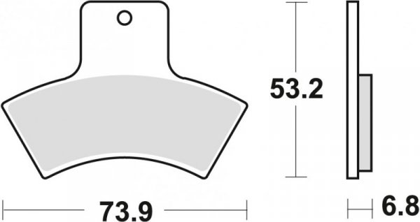 TRW ZF KLOCKI HAMULCOWE KH270 SINTER OFFROAD POLARIS SCRAMBLER / EXPLORER 400 98-02, SCRAMBLER 500 98-04, TYŁ (PROMOCJA)