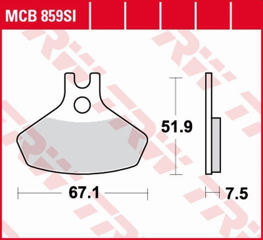 TRW ZF KLOCKI HAMULCOWE KH468 SINTER OFFROAD CAN-AM DS. 450 08-15, PRZÓD (PROMOCJA)