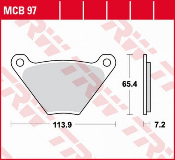 TRW ZF KLOCKI HAMULCOWE KH024/2 ORGANIC HARLEY-DAVIDSON FL/FLH/FLHS 1200, FLH/FXB/FXE/FXEF/FXS 1340 75-85 PRZÓD/TYŁ