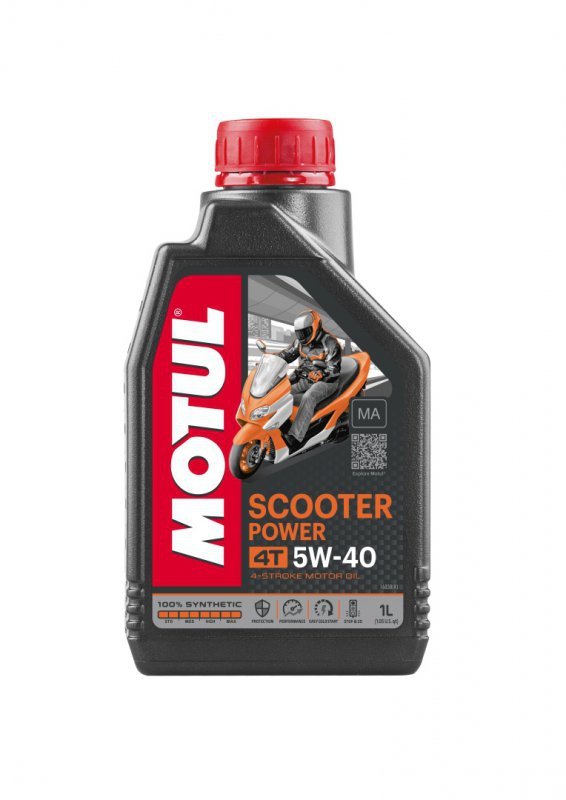 MOTUL OLEJ SILNIKOWY SCOOTER POWER 4T 5W40 1L (100% SYNTETYK)