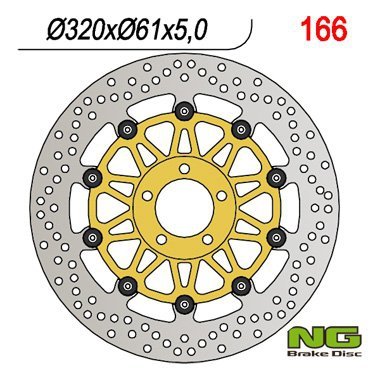 NG TARCZA HAMULCOWA PRZÓD KAWASAKI VN 1500 MEAN STREAK - 02-04, VN 1600 MEAN STREAK - 04-08, ZX-12R/ZX-7R 00-04, ZZR1100 93-01 (