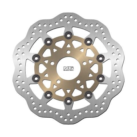 NG TARCZA HAMULCOWA PRZÓD SUZUKI GSF600 95-04, GSXF600/750 89-03 (290X64X4,5MM) (5X10,5MM) WAVE PŁYWAJĄCA (ZŁOTY ŚRODEK)
