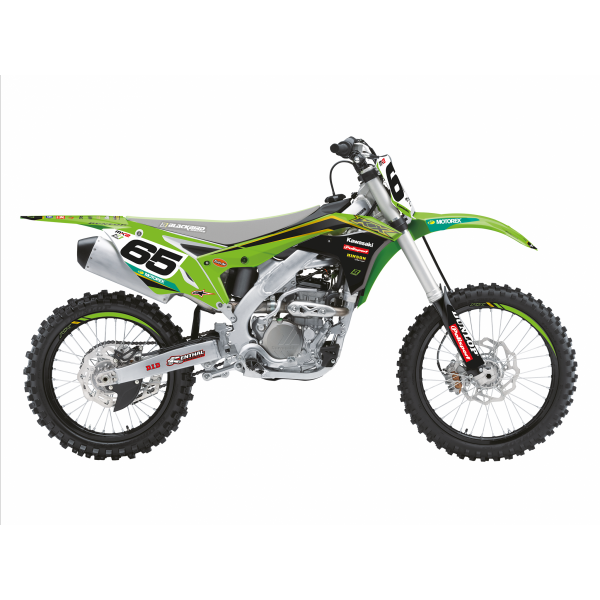 BLACKBIRD KOMPLET NAKLEJEK (OKLEINA) KAWASAKI KXF 250 (17-20) Replica Kawasaki Racing Team 20