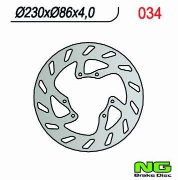 Tarcza hamulcowa przednia YAMAHA YZ 125 (86-87) 