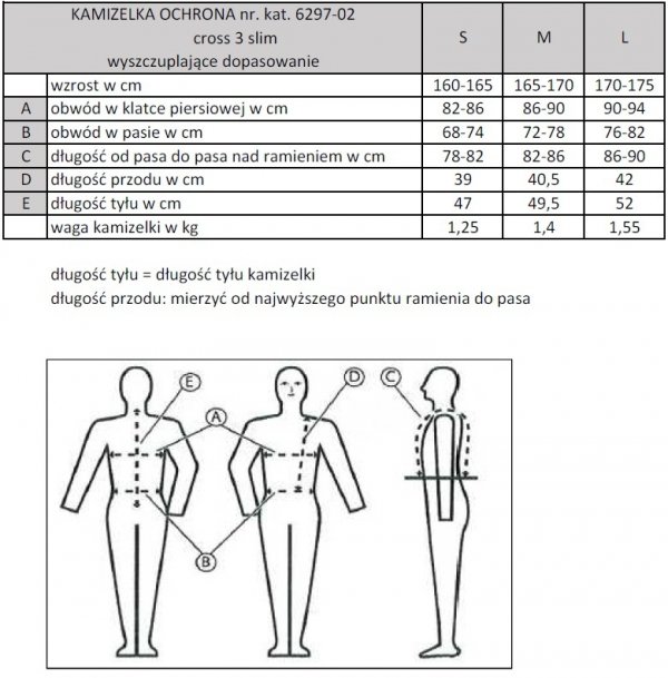 KOMPERDELL Kamizelka ochronna jeździecka cross 3 slim rozm.M