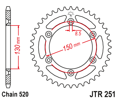DID JT zestaw napędowy Yamaha YZ 426F (01-02)