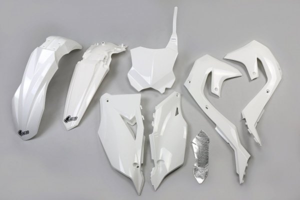 UFO KOMPLET PLASTIKÓW KAWASAKI KXF 250 '21-23, KXF 450 '19-23 KOLOR BIAŁY