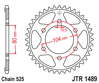 DID JT zestaw napędowy Kawasaki Z1000 /ABS (07-09)