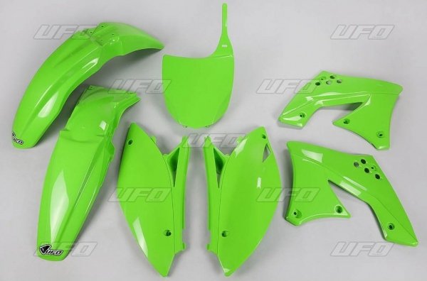 UFO KOMPLET PLASTIKÓW KAWASAKI KXF 250 '09, KXF 250 '12 KOLOR ZIELONY