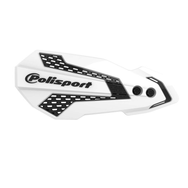 POLISPORT  OSŁONY RĄK (LISTKI) MODEL MX FLOW Z UNIWERSALNYM ZESTAWEM MONTAŻOWYM YAMAHA YZ/YZF '08-22' KOLOR BIAŁO CZARNY