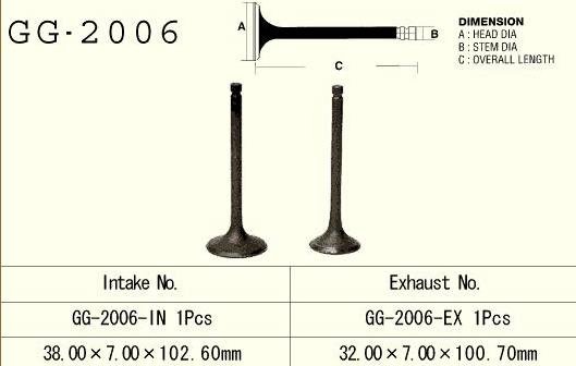 Vesrah zawór ssący Yamaha YFM 350 (87-99) Wolverine / Big Bear