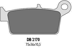 Delta Braking KAWASAKI 250 KX (95-08) klocki hamulcowe tył
