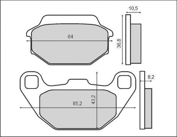 BRENTA KLOCKI HAMULCOWE KYMCO/SYM 
