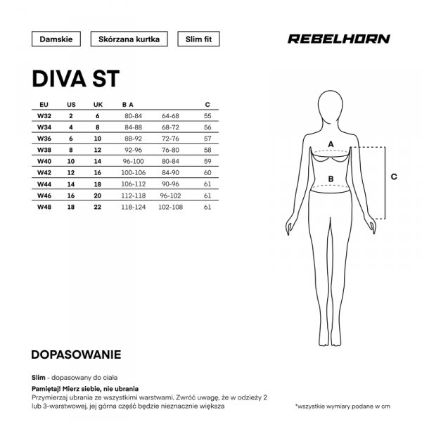 KURTKA MOTOCYKLOWA SKÓRZANA DAMSKA REBELHORN DIVA ST BLACK GOLD W36