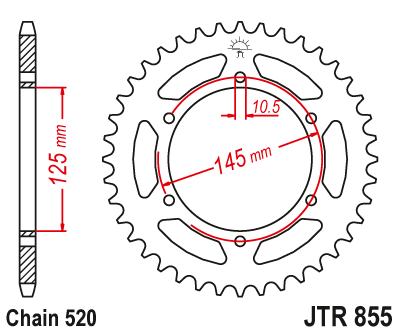 DID JT zestaw napędowy Yamaha MT-03 (06-12)