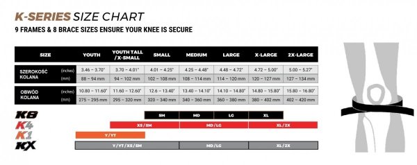 ORTEZA KOLANOWA POD JUNIOR K4 2.0 GRAPHITE BLACK YL TALL (PARA)