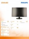 Monitor 21.5 cali 223V5LSB2/10 LED czarny