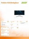 Monitor 34 cale  Predator X34GSbmiipphuzx Curved 180Hz
