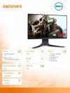 Monitor AW2521HFA 25 cali FHD/16:9/DP/2HDM/3Y PPG