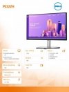 Monitor P2222H 22 cali LED IPS 16:9/1920x1080/DP/VGA/3Y