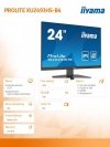 Monitor 24 cale XU2493HS-B4 IPS.HDMI.DP.VGA.2xW.4MS.