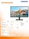 Monitor  27 cali LS27A400UJUXEN IPS 1920 x 1080 FHD 16:9   1xHDMI 1xUSB-C (65W) 1xDP 2xUSB 3.0, 2xUSB 2.0  5ms HAS+PIVOT płaski 