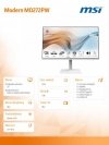Monitor Modern MD272PW 27 cali IPS/FHD/5ms/75Hz/250nits
