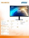 Monitor PRO MP272C 27 cali Zakrzywiony/VA/FHD/75Hz/4ms